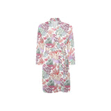 Coral Reef Pattern Print Design 03 Men's Long Sleeve Belted Night Robe