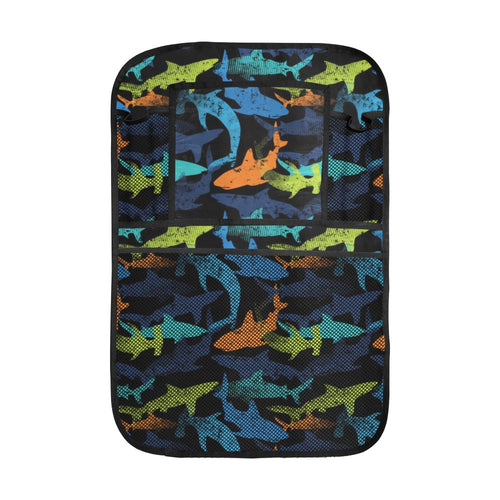Colorful shark Car Seat Back Organizer