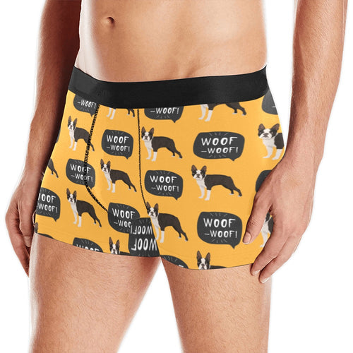 Boston terrier design pattern Men's All Over Print Boxer Briefs Men's Underwear