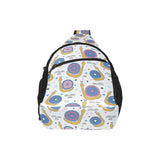 Snail Pattern Print Design 05 All Over Print Chest Bag