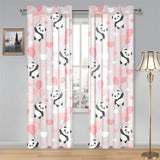 Cute panda ballon heart pattern Gauze Curtain