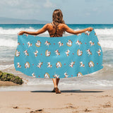 Jack Russel Pattern Print Design 03 Beach Towel