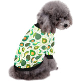 Avocado design pattern All Over Print Pet Dog Round Neck Fuzzy Shirt