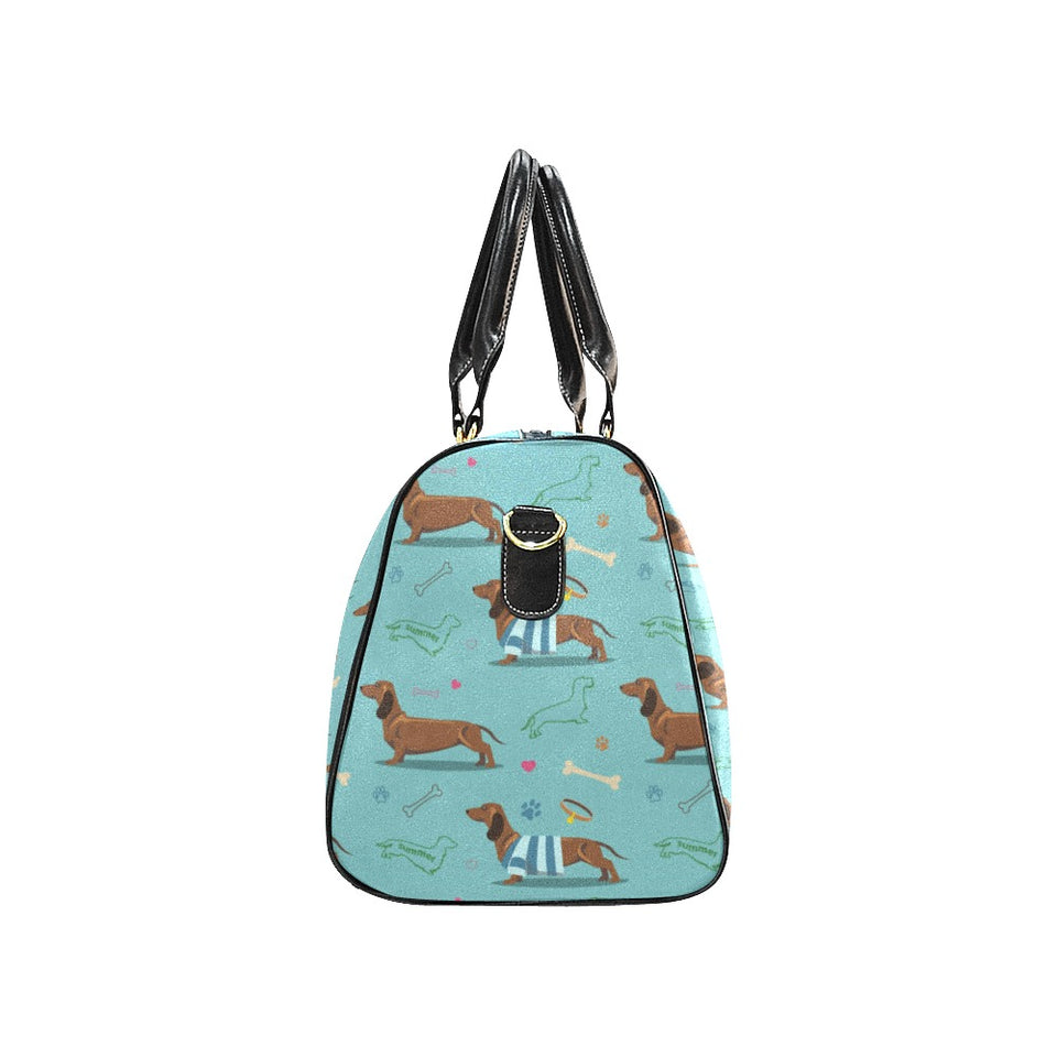 Dachshund decorative background Travel Bag
