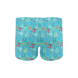 Math Pattern Print Design 02 Men's Swimming Trunks