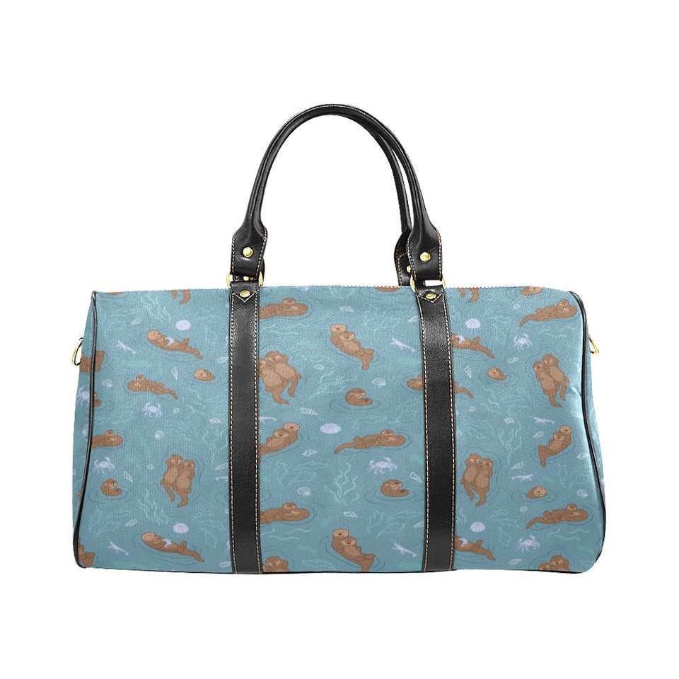 Sea otters pattern Travel Bag