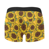 Sunflower pattern Men's All Over Print Boxer Briefs Men's Underwear