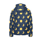 Moon star pattern Kids' Boys' Girls' Padded Hooded Jacket