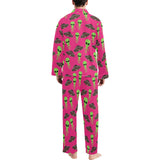 Alien Pattern Print Design 03 Men's Long Pajama Set