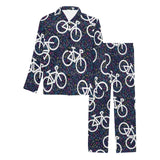 Bicycle Pattern Print Design 03 Men's Long Pajama Set