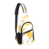 French fries white paper box pattern All Over Print Chest Bag