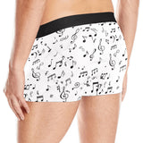 Music Notes Pattern Print Design 04 Men's All Over Print Boxer Briefs Men's Underwear