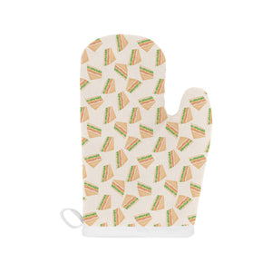 Sandwich Pattern Print Design 01 Heat Resistant Oven Mitts