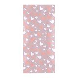 coral white heart pattern Beach Towel