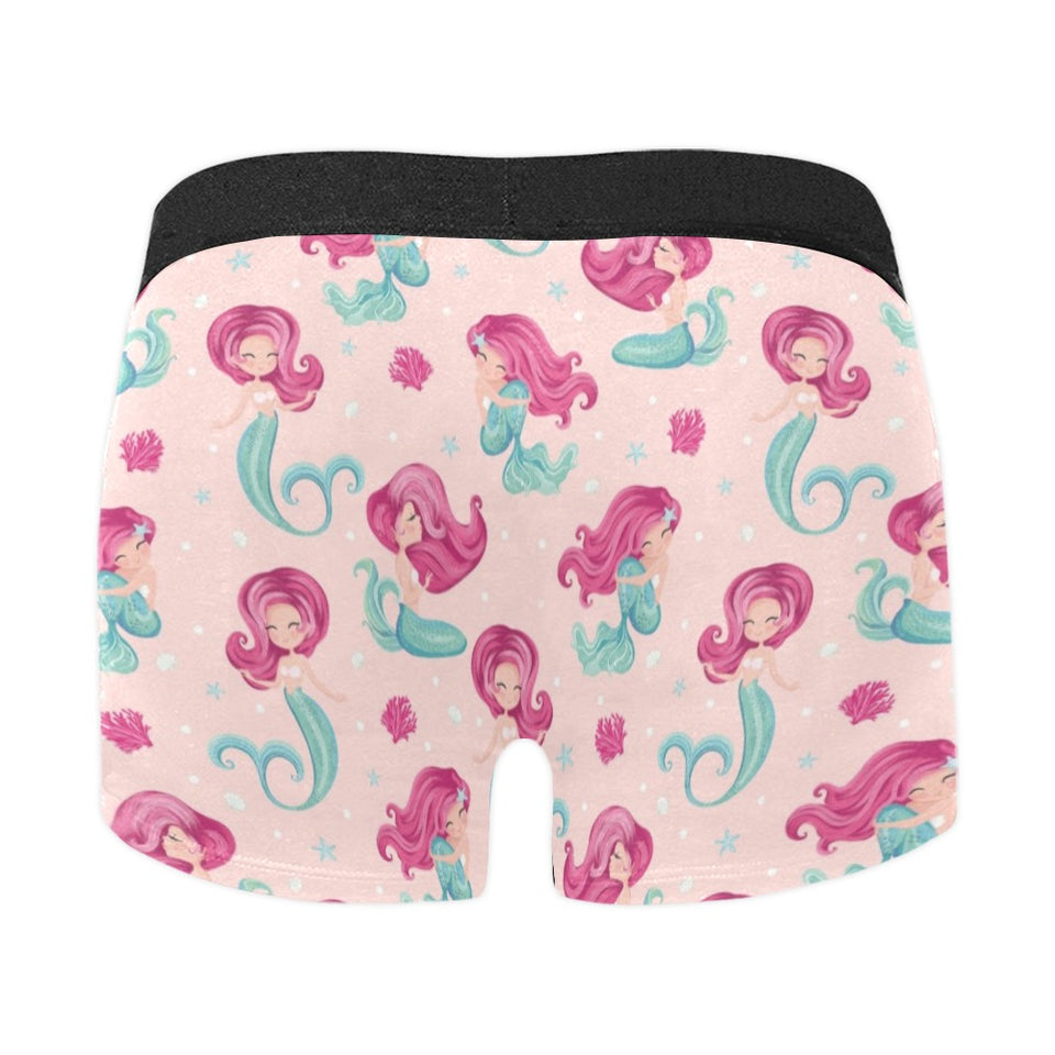 Cute little mermaid pattern Men's All Over Print Boxer Briefs Men's Underwear