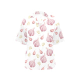 Garlic pattern Women's All Over Print Hawaiian Shirt