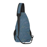 Swordfish Pattern Print Design 02 All Over Print Chest Bag