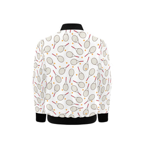Tennis Pattern Print Design 04 Kids' Boys' Girls' Bomber Jacket