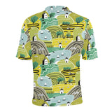 Hand drawn windmill pattern Men's All Over Print Polo Shirt