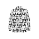 Piano Pattern Print Design 03 Men's Long Sleeve Polo Shirt