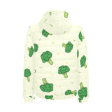 Broccoli pattern Men's Padded Hooded Jacket