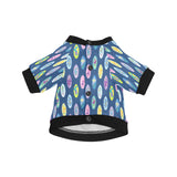 Surfboard Pattern Print Design 03 All Over Print Pet Dog Round Neck Fuzzy Shirt