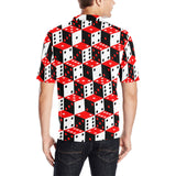 Dice Pattern Print Design 02 Men's All Over Print Polo Shirt