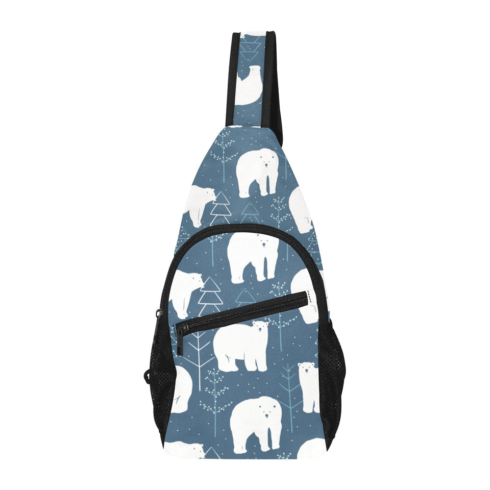 polar bear mother her child pattern All Over Print Chest Bag