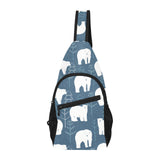 polar bear mother her child pattern All Over Print Chest Bag