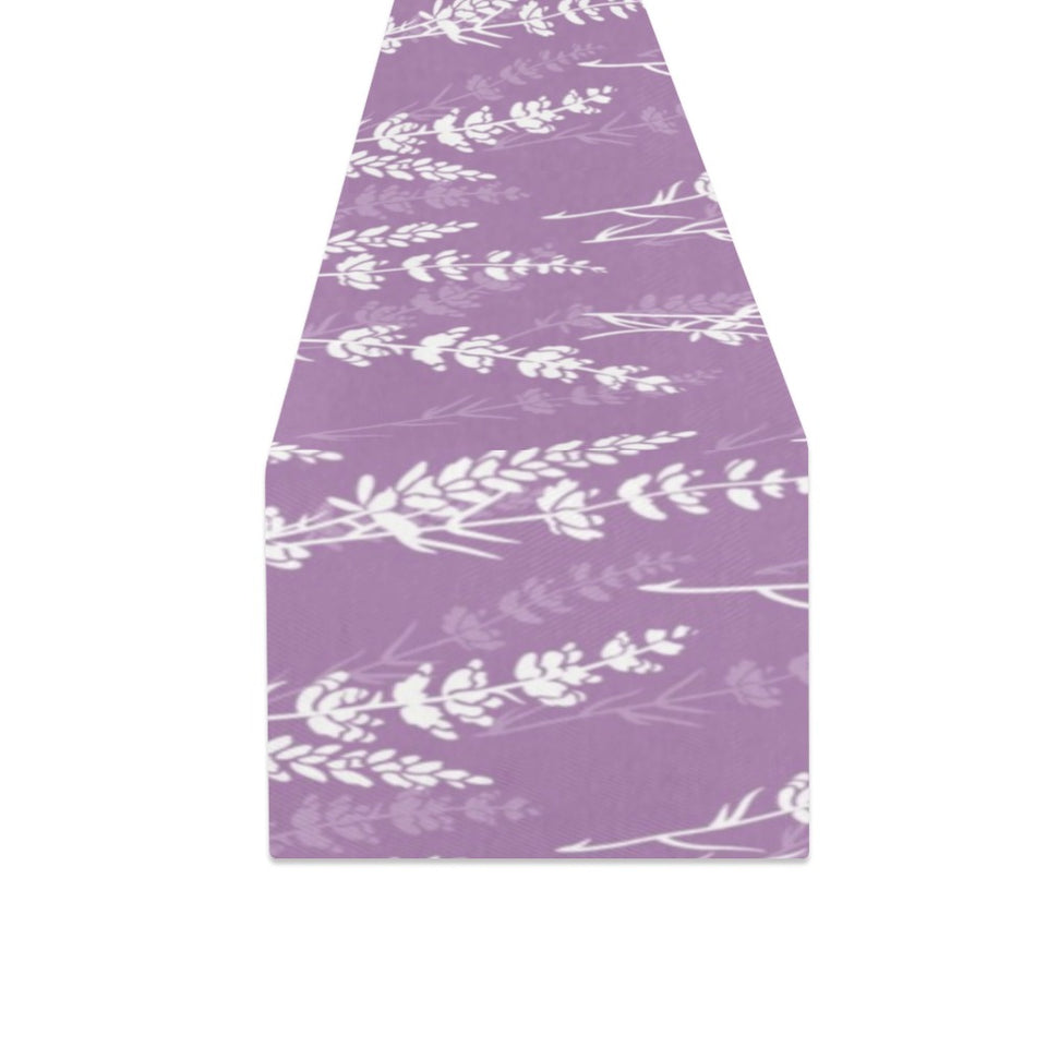 Lavender flowers purple pattern Table Runner