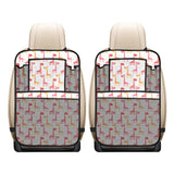 Giraffe Pattern Print Design 03 Car Seat Back Organizer