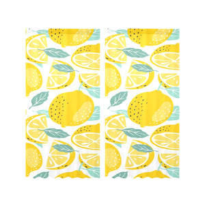 lemon design pattern Gauze Curtain
