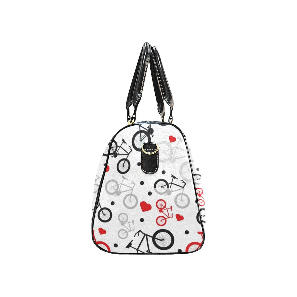 Bicycle Pattern Print Design 04 Travel Bag