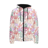Coral Reef Pattern Print Design 03 Men's Padded Hooded Jacket