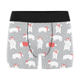 Cute polar bear christmas snow pattern Men's All Over Print Boxer Briefs Men's Underwear