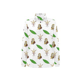 Color hand drawn cacao pattern Women's Long Sleeve Polo Shirt