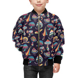 Colorful mushroom pattern Kids' Boys' Girls' Bomber Jacket