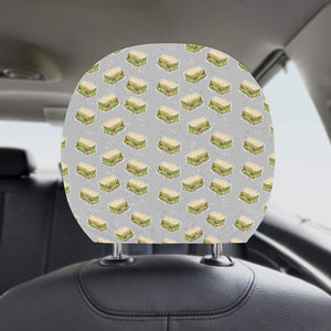 Sandwich Pattern Print Design 05 Car Headrest Cover