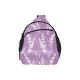 Lavender flowers purple pattern All Over Print Chest Bag
