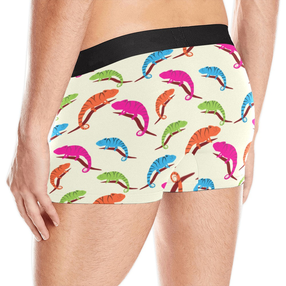 Colorful Chameleon lizard pattern Men's All Over Print Boxer Briefs Men's Underwear