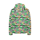Horseshoes Pattern Print Design 01 Kids' Boys' Girls' Padded Hooded Jacket