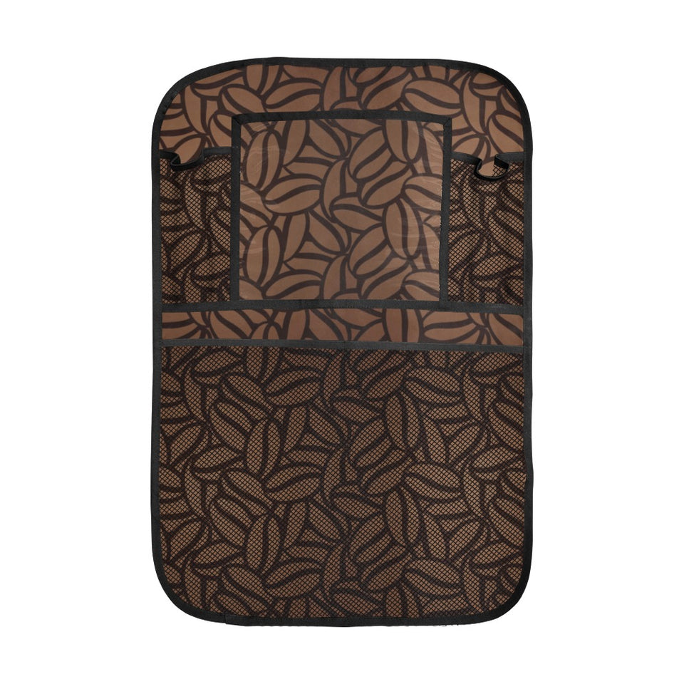 coffee bean pattern Car Seat Back Organizer