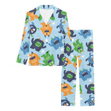 Alien Pattern Print Design 04 Women's Long Pajama Set