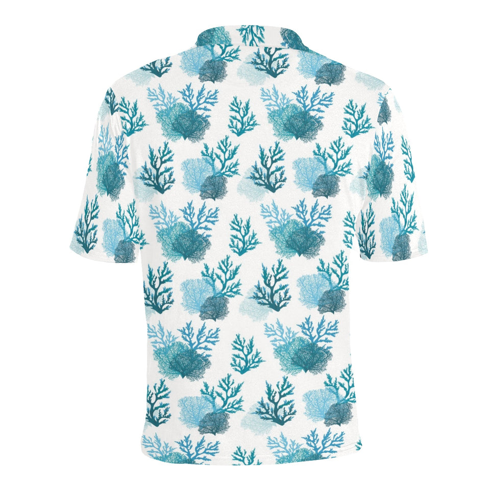 Coral Reef Pattern Print Design 04 Men's All Over Print Polo Shirt
