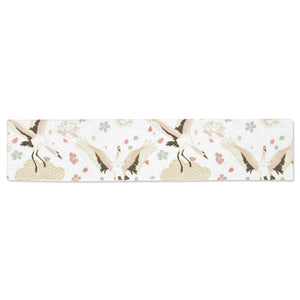 Beautiful Japanese cranes pattern Table Runner