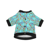 Surfboard Pattern Print Design 05 All Over Print Pet Dog Round Neck Fuzzy Shirt