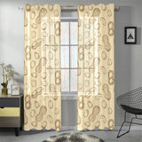 hand drawn peanuts pattern Gauze Curtain
