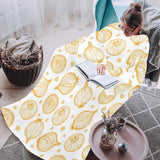 hand drawn onion pattern Blanket Robe with Sleeves