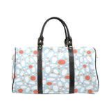 Bowling ball bowling pins blue blackground Travel Bag