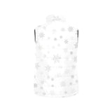 Snowflake pattern white background Women's Padded Vest